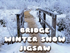 Lojë Bridge Winter Snow Jigsaw