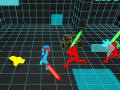 Lojë Stickman Neon Sword Fighting