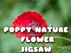 Lojë Poppy Nature Flower Jigsaw