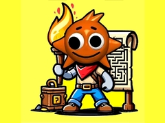 Lojë Sprunki Torches Maze