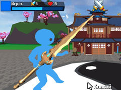 Lojë Obby Stickman  On Swords