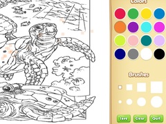 Lojë Sea Animal Coloring Book