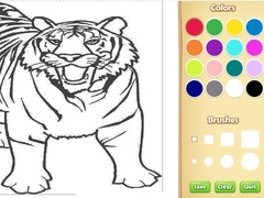 Lojë Tiger Coloring Book