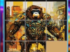 Lojë Gorilla Sliding Puzzles