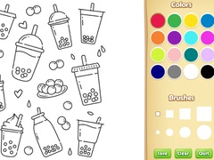 Lojë Cute Boba Coloring Book for Kids