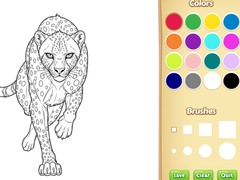 Lojë Wild Animals Coloring Book