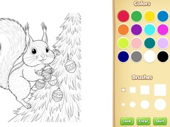 Lojë Christmas Animal Coloring Book for Kids