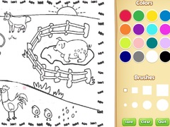 Lojë Farming Coloring Book For Kids