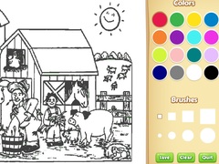 Lojë Farm Coloring Book For Kids