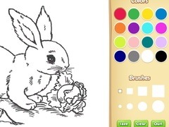 Lojë Bunny Coloring Book For Kids