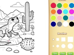 Lojë Desert Animals Coloring Book for Kids