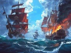 Lojë Pirate Ships: Build and Fight