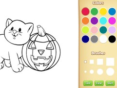 Lojë Halloween Coloring Book