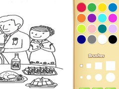 Lojë Wedding Coloring Book for Kids