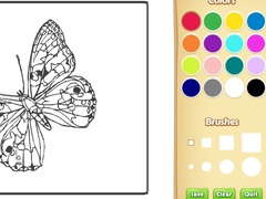 Lojë Butterflies Coloring Book for Kids