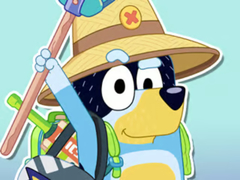 Lojë Jigsaw Puzzle: Bluey Happy Father's Day