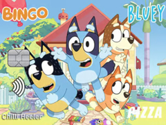 Lojë Jigsaw Puzzle: Bluey Credit Card