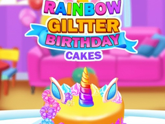 Lojë Rainbow Glitter Birthday Cakes