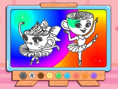 Lojë Coloring Book: Ballerina Cappuccin