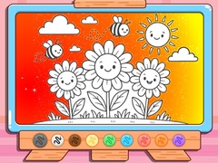 Lojë Coloring Book: Happy Flower