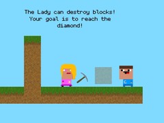 Lojë Lady And Nubik Build And Dig