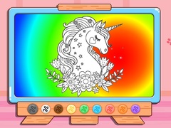 Lojë Coloring Book: Glitter Unicorn