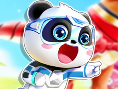 Lojë Jigsaw Puzzle: Baby Panda Robot Team