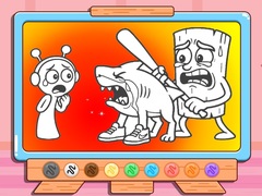 Lojë Coloring Book: Sprunki VS Tung Tung Sahur