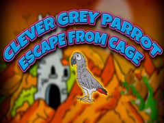 Lojë Clever Grey Parrot Escape from Cage