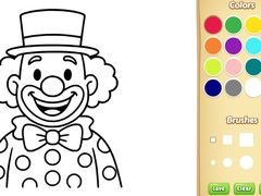 Lojë Clown Coloring Book