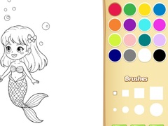 Lojë Mermaid Coloring Book For Kids