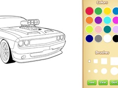 Lojë Car Coloring Book
