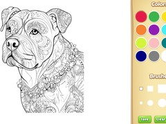 Lojë Dog Coloring Book for Adults