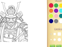 Lojë Samurai Coloring Book