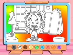 Lojë Coloring Book: Avatar Girl Dress Up Shopping