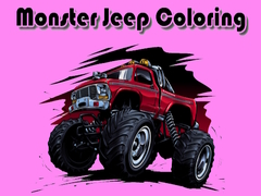 Lojë Monster Jeep Coloring