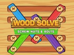 Lojë Screw Nuts Bolts Wood Solve