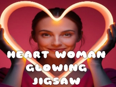 Lojë Heart Woman Glowing Jigsaw