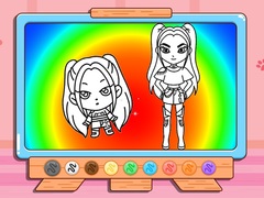 Lojë Coloring Book: Mira Kpop Demon Hunters