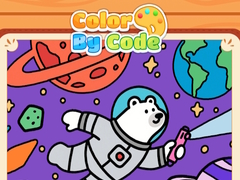 Lojë Color By Code Space Bear