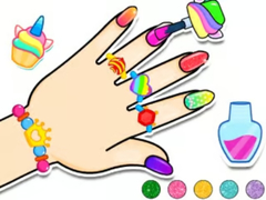Lojë Coloring Book: Nail Art & Bracelet Diy