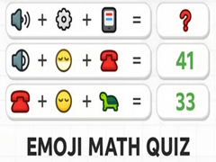 Lojë Emoji Math Quiz
