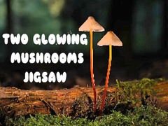 Lojë Two Glowing Mushrooms Jigsaw