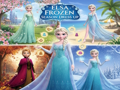Lojë Elsa Frozen Season Dress Up