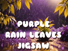Lojë Purple Rain Leaves Jigsaw