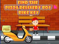 Lojë Find the Pizza Delivery Boy Bike Key