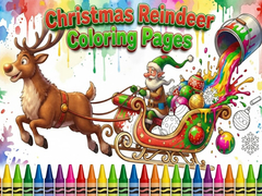 Lojë Christmas Reindeer Coloring Pages