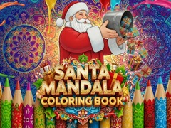 Lojë Santa Mandala Coloring Book