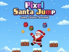 Lojë Pixel Santa Jump