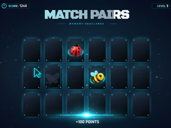 Lojë Match Pairs Memory Challenge